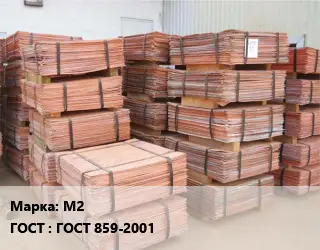 Катод медный М2 ГОСТ: ГОСТ 859-2001